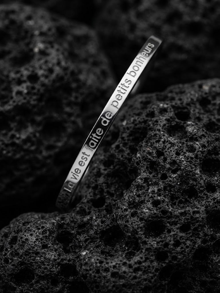 Bracelet LA VIE EST FAITE DE PETITS BONHEURS