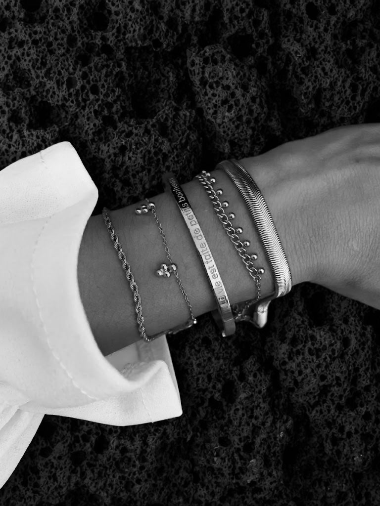 Bracelet LA VIE EST FAITE DE PETITS BONHEURS